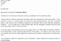 Top Cover Letter Template For Security Job