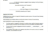 Top Janitorial Contract Agreement