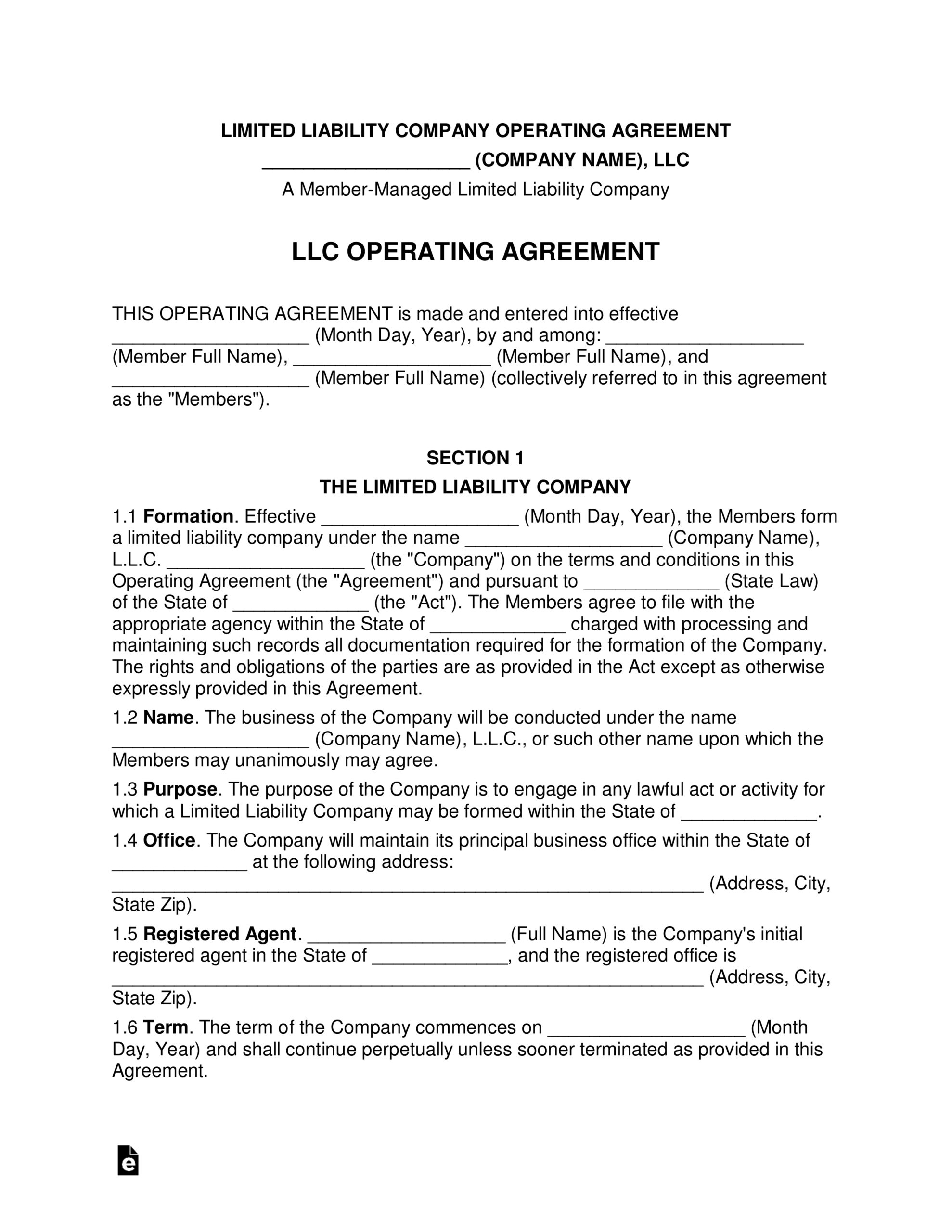 Top Limited Liability Company Agreement Template