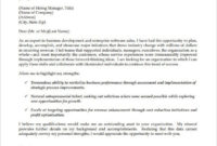 Top Sales Consultant Cover Letter Template