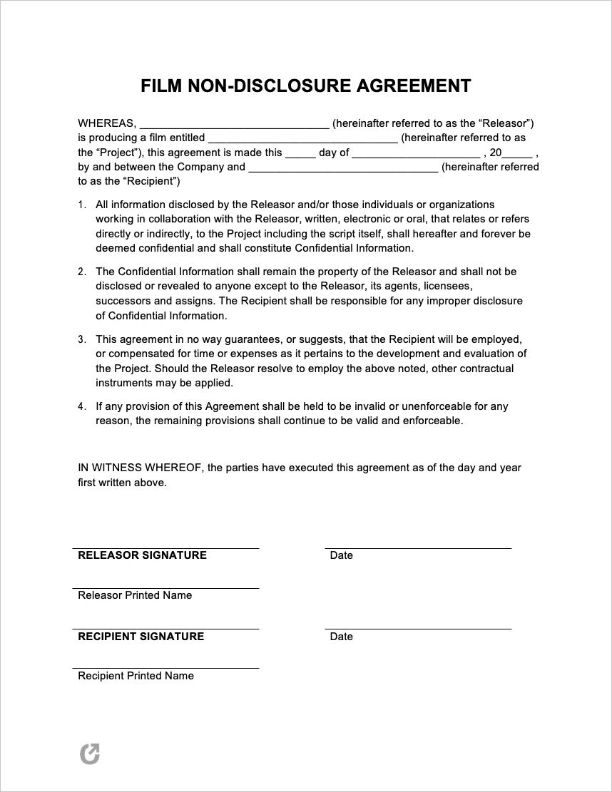 Top Short Non Disclosure Agreement Template