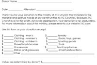 Top Tax Write Off Donation Letter Template