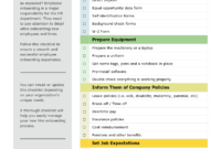 Amazing Checklist Project Management Template