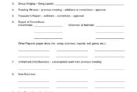Amazing Cub Scout Committee Meeting Agenda Template