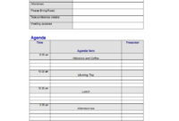 Amazing Meeting Agenda Template Word Download