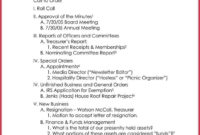 Amazing Non Profit Board Meeting Agenda Template