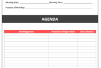 Amazing Template For Meeting Agenda And Minutes