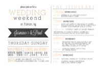 Amazing Wedding Party Itinerary Template