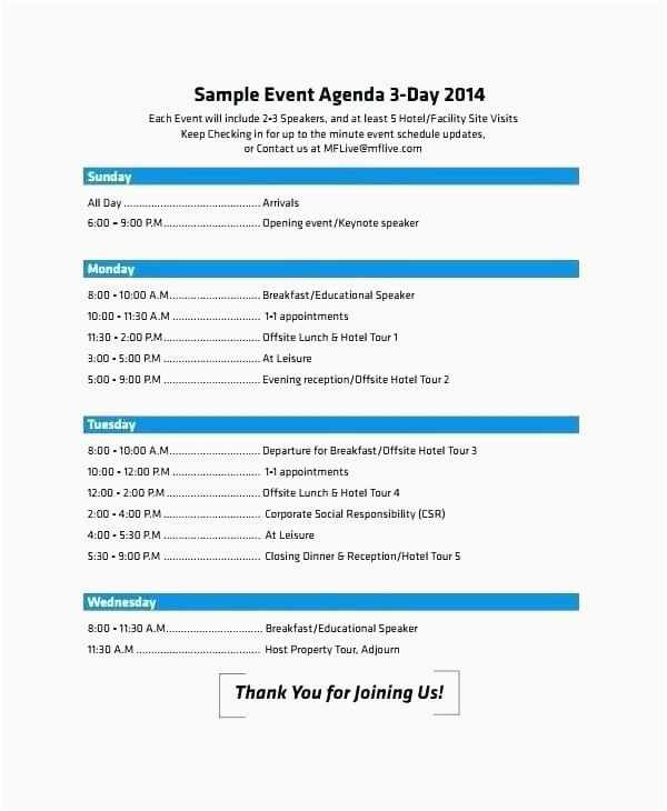 Awesome Agenda Template Word 2007