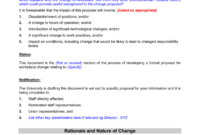 Awesome Change Management Process Document Template