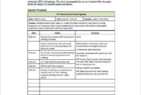 Awesome Multi Day Meeting Agenda Template