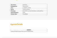 Awesome Restaurant Staff Meeting Agenda Template
