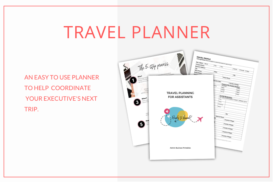 Best Executive Assistant Travel Itinerary Template