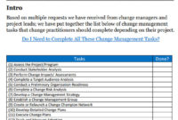 Best Organizational Change Management Template