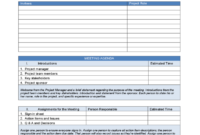 Best Project Management Kickoff Meeting Agenda Template