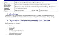 Fantastic Organizational Change Management Template