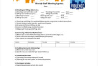 Fantastic Weekly One On One Meeting Agenda Template