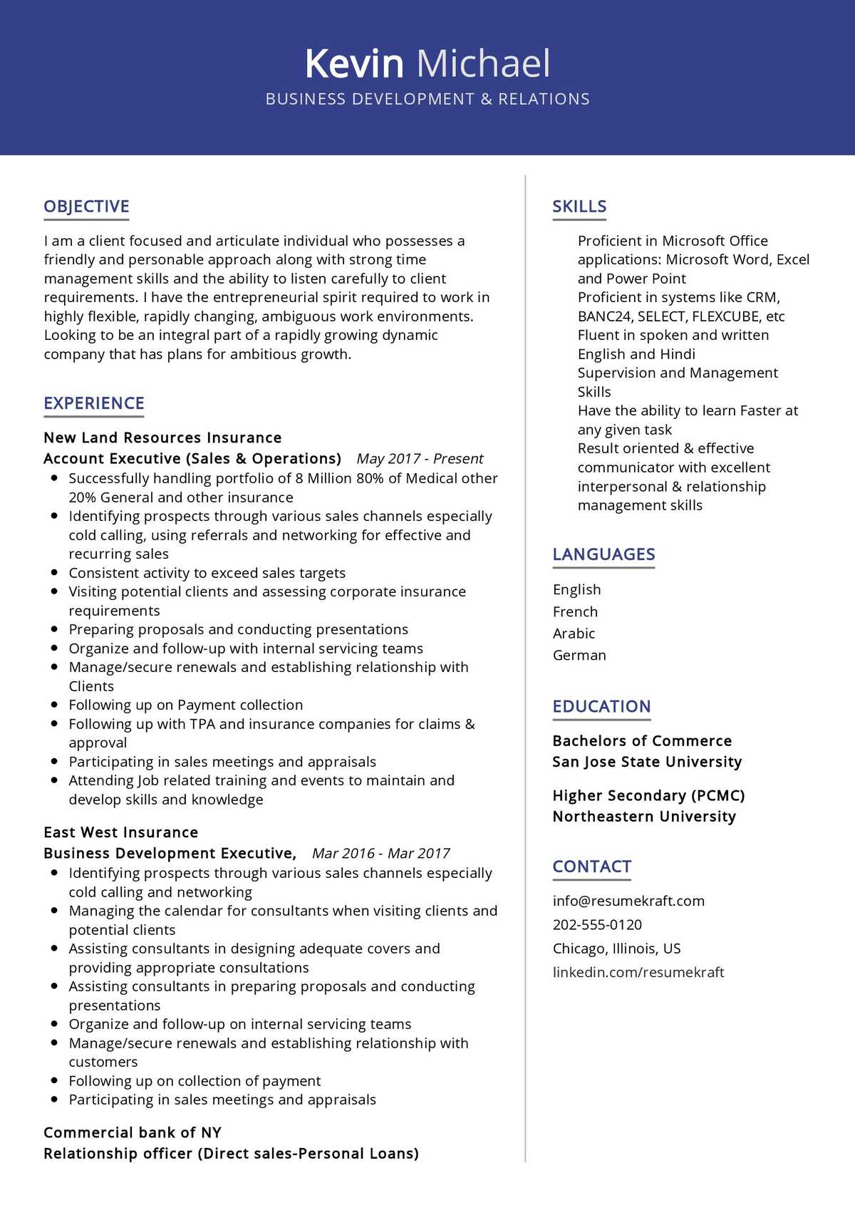 Fascinating Business Management Resume Template