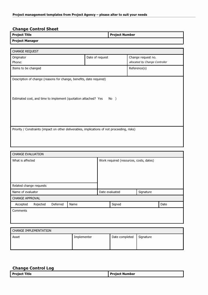 Fascinating Change Management Request Form Template