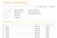 Fascinating Small Business Meeting Agenda Template