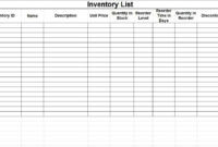 Fascinating Stock Management Template