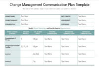 Free Change Management Proposal Template