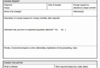 Free Change Management Request Template