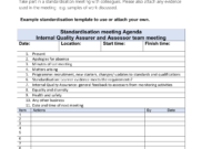 Free Quality Assurance Meeting Agenda Template