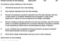 Free Safety Committee Meeting Agenda And Minutes