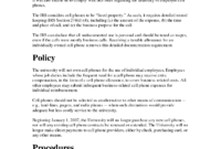 Fresh Mobile Device Management Policy Template