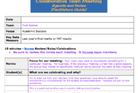 Fresh Ollaboration Meeting Agenda Template