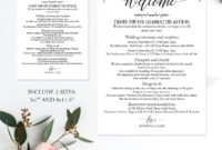 New Bridal Shower Itinerary Template