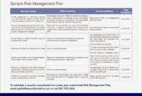 New Risk Management Policy And Procedure Template