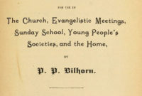 New Sunday School Meeting Agenda