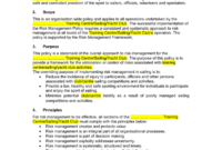 New Vendor Management Policy Template