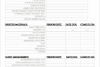 Professional Event Management Project Plan Template