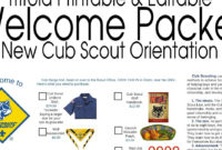 Simple Cub Scout Pack Meeting Agenda Template