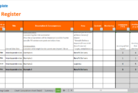 Simple Project Management Issues Log Template