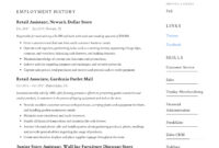 Simple Retail Management Resume Template