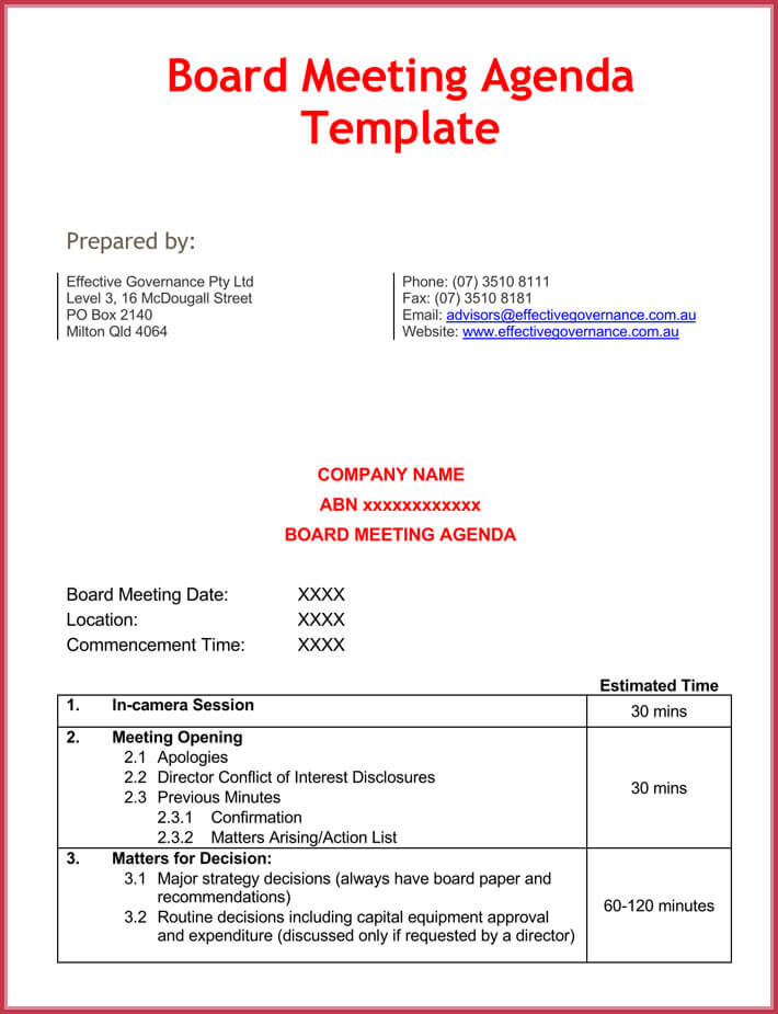 Stunning Conference Call Agenda Template