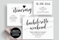 Top Bridal Shower Itinerary Template