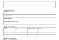 Top Change Management Request Template