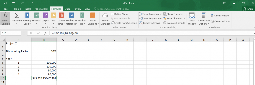 Top Net Present Value Excel Template