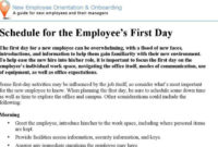 Top New Employee Orientation Agenda Template