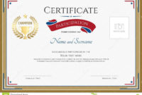 Amazing Athletic Award Certificate Template