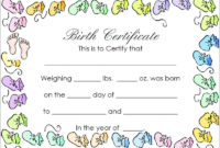 Amazing Birth Certificate Templates For Word