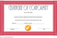 Amazing Certificate Of Conformance Template