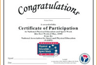 Amazing Certificate Of Participation Template Doc 7 Ideas
