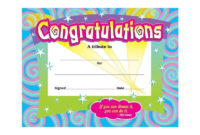 Amazing Congratulations Certificate Template