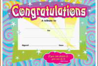 Amazing Congratulations Certificate Template